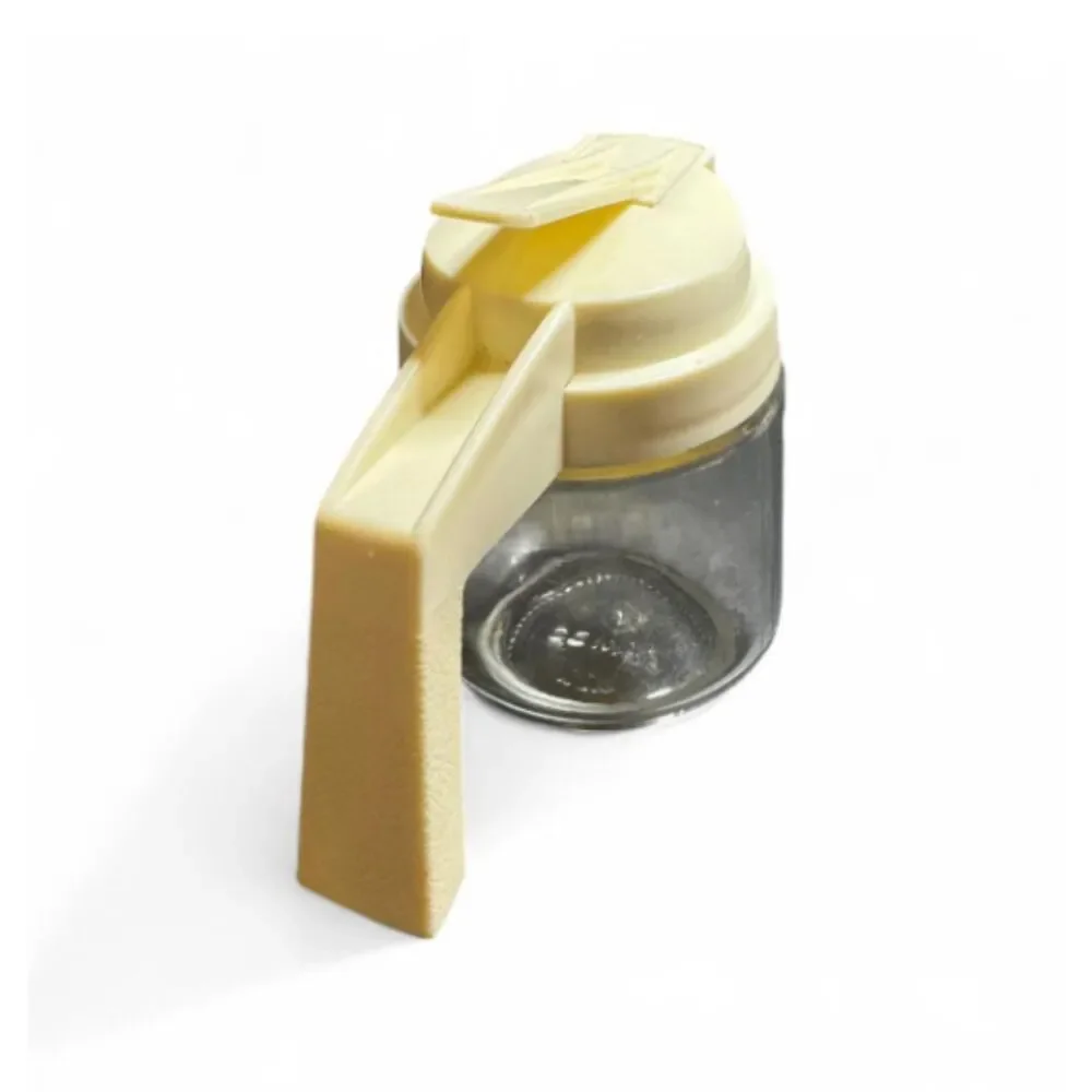 Vtg Gemco Syrup Dispenser with Cream Lid USA Made